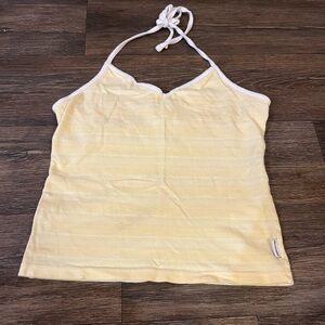 Abercrombie & Fitch Y2K Yellow Halter Top Size Medium